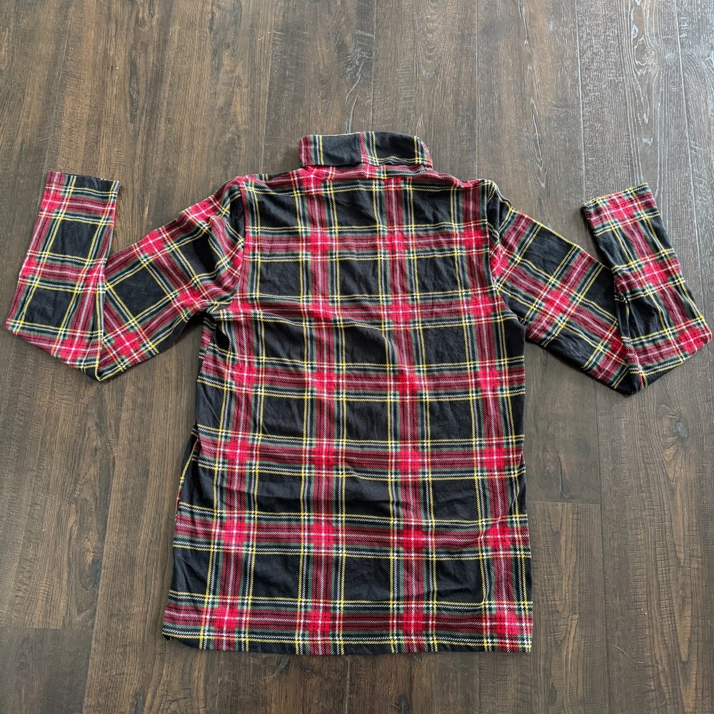 J. Crew Tissue Turtleneck Women's Medium Stewart Plaid Long Sleeve 100% Cotton - Picture 2 of 8